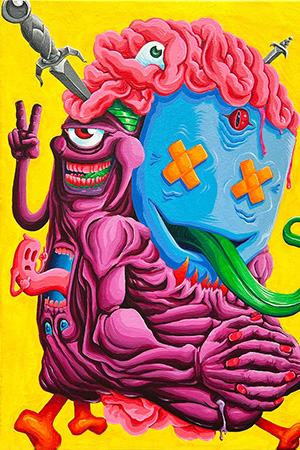 Colorful Stylized monster artwork